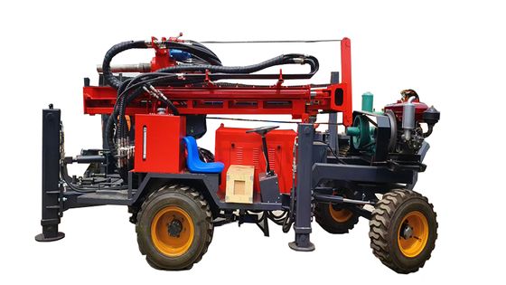 Red / Yellow / Blue Pneumatic Big Drilling Machine For Deep Water Well High Working Efficiency