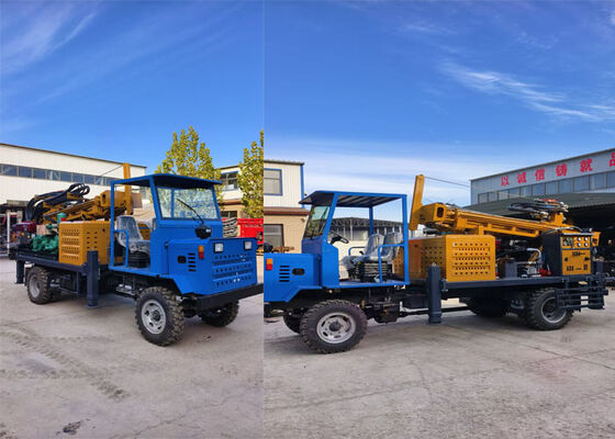 0-300M Truck-mounted Drilling Rig For Water Well With Essential Components Pump Motor Engine
