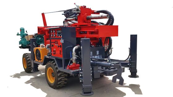 Automatic Deep Rock Drilling Rigs With Air Compressor For Water Well Drilling Drilling Diameter 200mm
