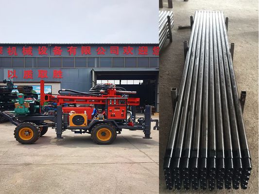 Automatic Deep Rock Drilling Rigs With Air Compressor For Water Well Drilling Drilling Diameter 200mm