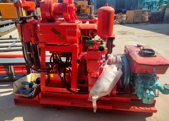 Tekerlekler Monteli Gk 200 Mühendislik Sondaj Rig Mobil Ekipman Dizel Güç