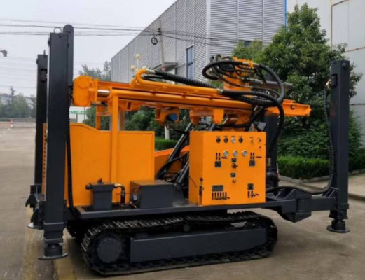 Su Sondajı Dizel Motor Paletli Üstü Matkap Rig 260 Metre Derin Patlatma