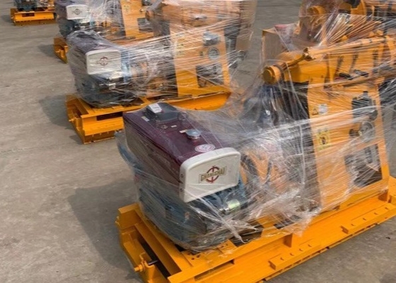 BW 160 Çamur pompası Hidrolik çekirdek sondaj makinesi Dizel gücü 80 metre derinlik