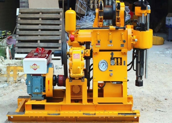XY-1A 150M Su Kuyusu Sondaj Makineleri Özelleştirilmiş Delik Çapı 22 HP Taşınabilir Dizel Motor Keşif Teçhizatı