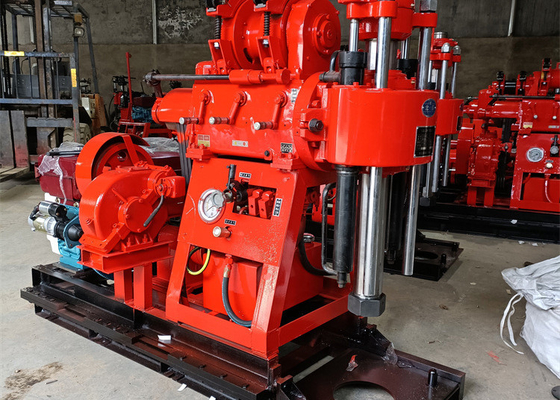 200m Çekirdek Matkap Rig Dizel Motor Mühendislik Numune Toplama Keşfi GK 200