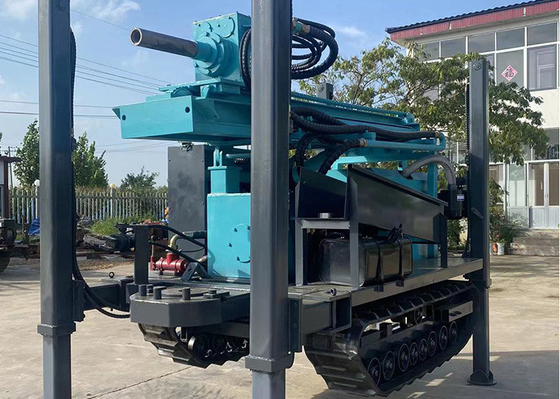 Su kuyusu delme çalışmaları için 260m büyük pnevmatik sürünen montajlı sondaj sistemi 77kw