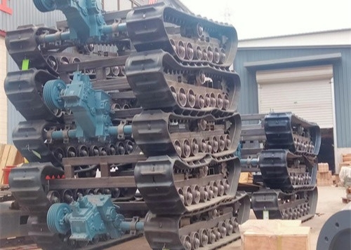 Su Kuyusu Sondaj Makinesi için 1.5MT Yükleme Kapasitesi Paletli Palet Alt Takımı