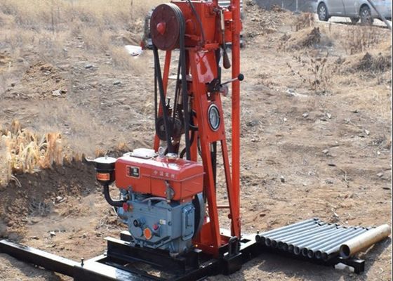 7.5kw St 50 Keşif Sondajı Rig Döner Taşınabilir Sondaj 0-50m / H Sondaj Hızı