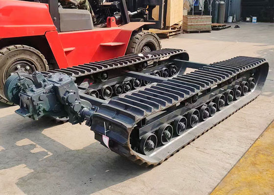 Endüstri Makineleri İçin Dizel Motoru ile 20 MT Kapasiteli Kauçuk Gezgin Şasi