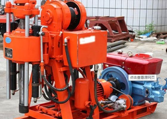 180m taşınabilir hidrolik sürünen montajlı matkap, su delme veya keşif örneği toplama için