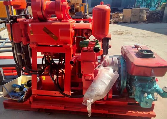 Derinlik 200m Toprak Deneme Sondaj Makinesi 22 HP dizel motorla çekirdek sondaj için