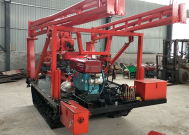 Yüksek Verimli Hidrolik Paletli Sondaj Rig / 100m Derinlik Küçük Su Sondajı Rig