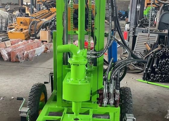 Kişisel Çiftçilik İçin 18 HP Motorlu Mini Sondaj Su Kuyusu Delme Makinesi