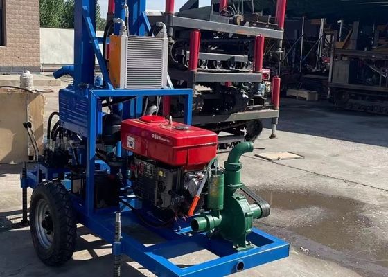 Kompakt 300mm Sondaj Çaplı Sulama Suyu Sondaj Kulesi Sığ Kuyu 60 Metre Derinlik