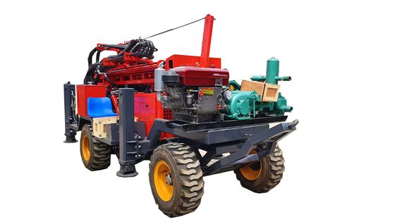 55KW Hızlı İleri Hız Mobil Pnömatik Paletli Sondaj Kulesi, Kurak Bölgelerde Tarımsal Sulama İçin
