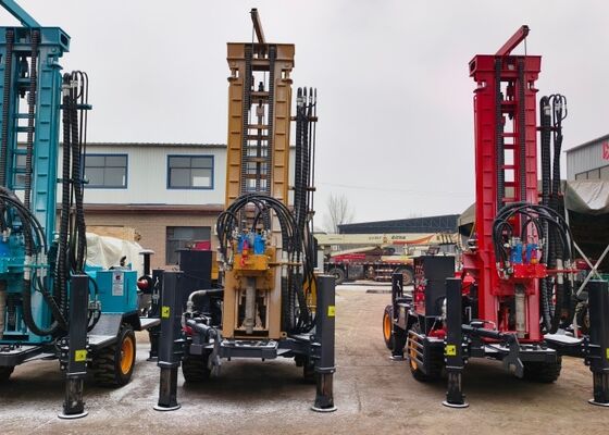 Büyük kapasiteli dizel motorlu yüz metrelik Pnömatik Derin Kuyu Kuyu Kuyu Kutusu