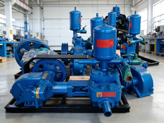 Tek silindirli yatay karşılıklı pistonlu BW 160 Çamur pompası ekipmanları