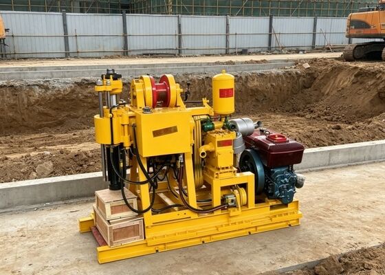 22 HP Dizel motorlu sondaj cihazı Toprak testi ve temel araştırması için idealdir