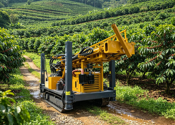 Yuchai 85KW, kurak bölgeler için hidrolik delik delme makinesi
