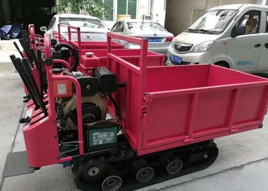 Dizel Motor Çiftlik Madenciliği Hidrolik Paletli Paletli Mini Damper Paletli Taşıyıcı 2MT Kapasiteli