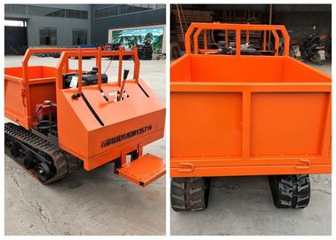 1 Tonluk Mini Kauçuk Kendinden Yüklemeli Paletli Damper Paletli Taşıyıcı Turuncu Renk