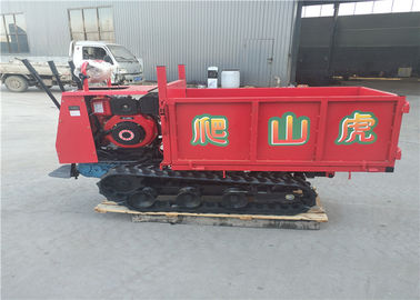 Mini Boyut Kauçuk 1 Ton Paletli Damper Paletli Taşıyıcı Manuel Çalışma