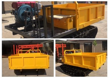 4 Tonluk Yürüyüş Tipi Küçük Parça Taşıyıcı Araç Sarı Renk Mini Paletli Damper