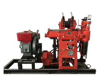 Kırmızı XY - 100 Toprak Testi Sondaj Makinesi Tam Hidrolik Su Sondajı Rig