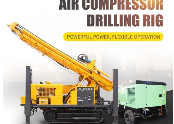 yüksek bacaklı pnömatik 3.5Mpa hidrolik paletli sondaj makinesi