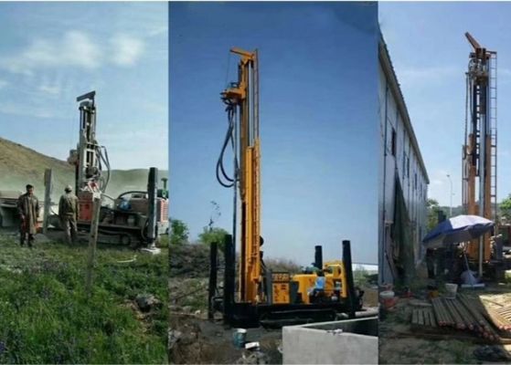 Çok Fonksiyonlu 400 Metre Su Sondajı Rig Hidrolik Paletli