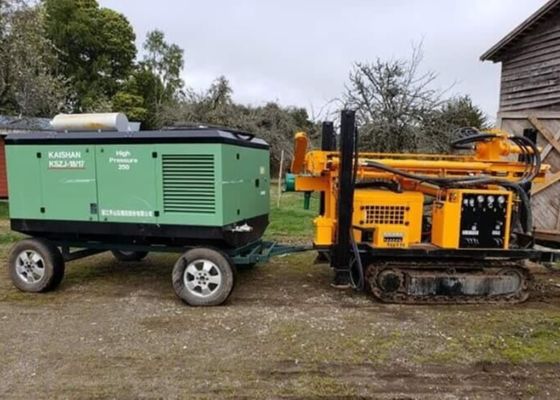 Kompresör Sondaj Borusu ile 400m Dizel Paletli Dth Hidrolik Su Sondajı Rig