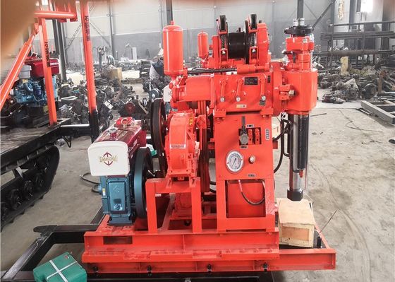 Yüksek Hızlı XY-1 100 Metre Jeolojik Buhran Rig 18 HP Dizel Motor Gücü ile
