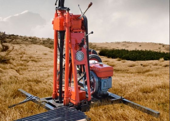 ST 50 Hafif Tekerlekli Toprak Test Sondaj Makinesi 50 Metre Derinliğe Monte Edildi