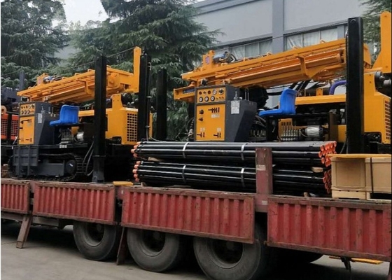 350 Metre Derinlik Paletli Su Sondajı Rig Dizel Mobil
