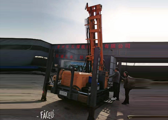 Kaishan Hava Kompresörü ile Büyük St-200 Paletli Su Sondajı Rig Pnömatik