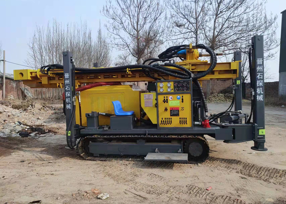 Derinlik 400m Hidrolik Su Sondaj Makinesi Paletli Büyük Pnömatik