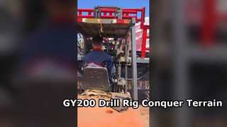 GY 200 Zorlu Araziler İçin Paletli Sondaj Makinası